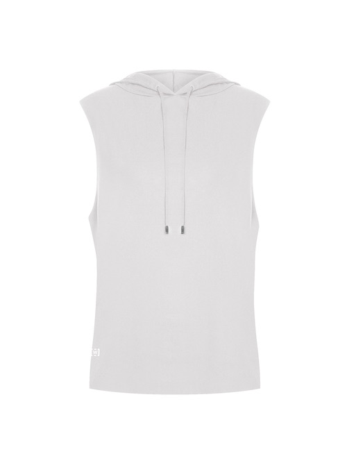 Wolford Pure Hooded Top Sleeveless White Top Sz M